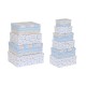 Комплект Кутии за Подреждане една върху друга DKD Home Decor Детски Многоцветен Картон (43,5 x 33,5 x 15,5 cm)