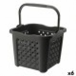 Кош за Мръсни Дрехи Tontarelli Arianna 25 L Wengue 38 x 38 x 31,5 cm (6 броя) - Cutii, organizatoare și alte produse de depozitare