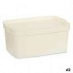 Кутия за Съхранение с Капак Сметана Пластмаса 7,5 L 21,5 x 14,5 x 32 cm (12 броя) - Kipit