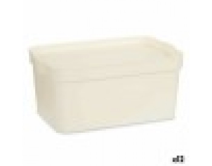 Кутия за Съхранение с Капак Сметана Пластмаса 7,5 L 21,5 x 14,5 x 32 cm (12 броя)