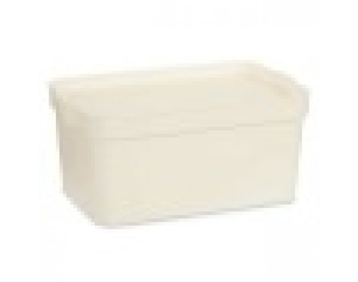 Кутия за Съхранение с Капак Сметана Пластмаса 7,5 L 21,5 x 14,5 x 32 cm (12 броя)