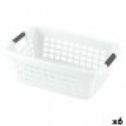 Кош за Мръсни Дрехи С дръжки Бял 70 L (6 броя) - Cutii, organizatoare și alte produse de depozitare