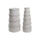 Многофункционална Кутия DKD Home Decor Бял Детски Многоцветен Lilled Картон (37,5 x 37,5 x 18 cm)