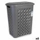 Кош за Мръсни Дрехи Tontarelli Arianna 30 L Графит 37,5 x 27,5 x 47 cm (6 броя)
