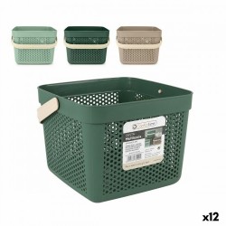 Многофункционална Кошница Confortime Пластмаса 12 L 27 x 27 x 21 cm (12 броя) - Cutii, organizatoare și alte produse de depozitare