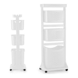 Clothes Trolley Бял полипропилен (33 x 112 x 42,5 cm) - Accesorii