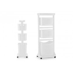 Clothes Trolley Бял полипропилен (33 x 112 x 42,5 cm) - Comparare produse