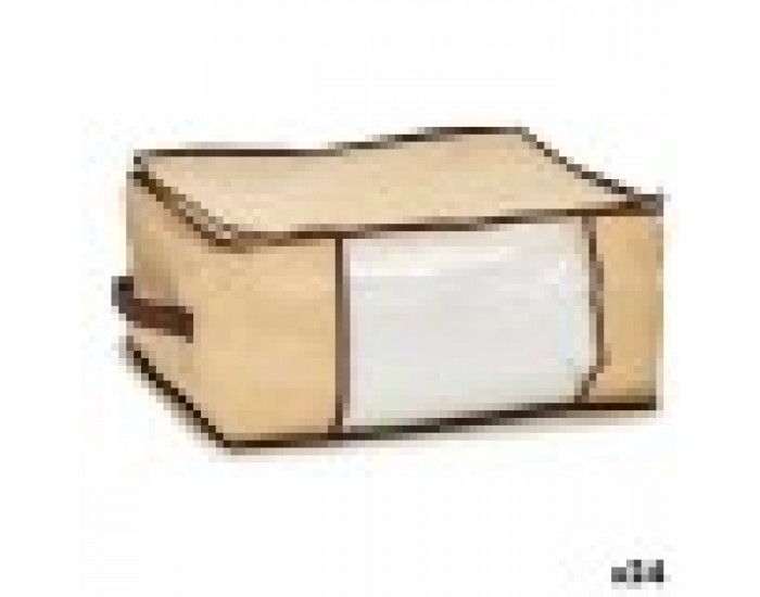 Торба за Съхранение Сметана полиестер полипропилен 27 L 45 x 30 x 20 cm (24 броя)