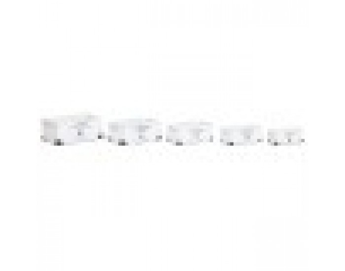 Комплект Декоративни Кутии Home ESPRIT Sanderford Бял Cмърч 35 x 22 x 15 cm 5 Части