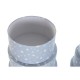 Комплект Кутии за Подреждане една върху друга DKD Home Decor Кръгъл Звезди Детски Картон