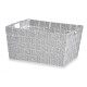Многофункционална Кошница Бял Плат 30,4 x 14 x 20 cm (18 броя)
