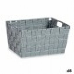 Многофункционална Кошница Сив Плат 5 L 30,4 x 14 x 20 cm (18 броя) - Cutii, organizatoare și alte produse de depozitare