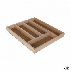 Органайзер за Прибори Quttin Дървен 33 x 28 x 3,5 cm (12 броя) - Cutii, organizatoare și alte produse de depozitare