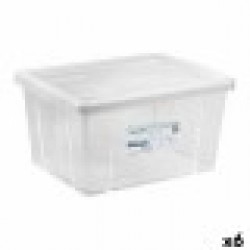 Кутия за Съхранение с Капак Tontarelli Linea box 29 L 47 x 36 x 24,5 cm (6 броя) - Cutii, organizatoare și alte produse de depozitare