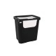 Кошче за Рециклирани Отпадъци Tontarelli Moda double Бял (6 броя) 24 L