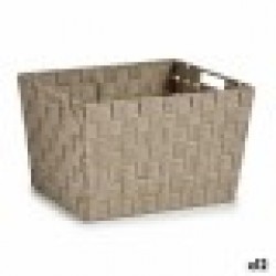 Кош за Пране Бежов Плат 10 L 25 x 20 x 35,5 cm (12 броя) - Cutii, organizatoare și alte produse de depozitare