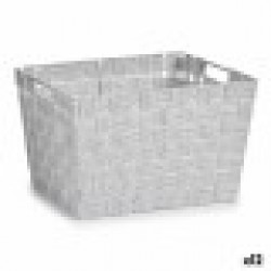 Кош за Пране Бял Плат 10 L 25 x 20 x 35 cm (12 броя) - Cutii, organizatoare și alte produse de depozitare