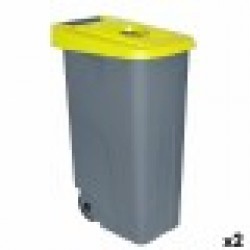 Кош за Боклук с Колела Denox 85 L Жълт 58 x 41 x 76 cm - Denox