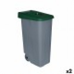 Кош за Боклук с Колела Denox 85 L Зелен 58 x 41 x 76 cm - Denox