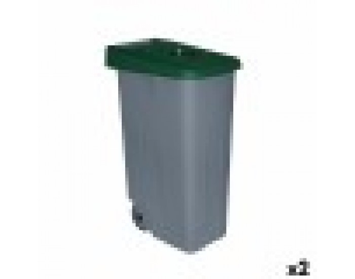 Кош за Боклук с Колела Denox 85 L Зелен 58 x 41 x 76 cm