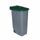 Кош за Боклук с Колела Denox 85 L Зелен 58 x 41 x 76 cm