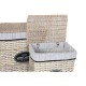 Кош за Мръсни Дрехи Home ESPRIT Бял Кафяв Черен Сив Естествен плетена ракита Shabby Chic 47 x 35 x 55 cm 5 Части