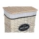 Кош за Мръсни Дрехи Home ESPRIT Бял Кафяв Черен Сив Естествен плетена ракита Shabby Chic 47 x 35 x 55 cm 5 Части