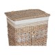 Кош за Мръсни Дрехи Home ESPRIT Бежов Естествен плетена ракита Shabby Chic 47 x 35 x 55 cm 5 Части