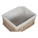Кош за Мръсни Дрехи Home ESPRIT Бежов Естествен плетена ракита Shabby Chic 47 x 35 x 55 cm 5 Части