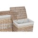 Кош за Мръсни Дрехи Home ESPRIT Бежов Естествен плетена ракита Shabby Chic 47 x 35 x 55 cm 5 Части
