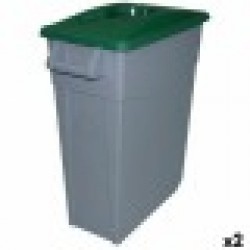 Кошче за Рециклирани Отпадъци Denox 65 L Зелен (2 броя) - Denox