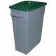 Кошче за Рециклирани Отпадъци Denox 65 L Зелен (2 броя)