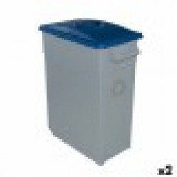 Кошче за Рециклирани Отпадъци Denox 65 L Син (2 броя) - Denox