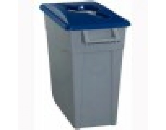 Кошче за Рециклирани Отпадъци Denox 65 L Син (2 броя)