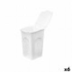 Кош за Мръсни Дрехи Stefanplast Бял Пластмаса 50 L 37 x 56 x 39 cm (6 броя) - Cutii, organizatoare și alte produse de depozitare