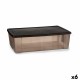 Кутия за Съхранение с Капак Stefanplast Elegance Кафяв Пластмаса 30 L 38,5 x 17 x 59,5 cm (6 броя)