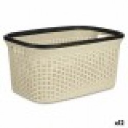 Кош за Пране Сметана Пластмаса 36 L 36 x 25,5 x 52,5 cm (12 броя) - Cutii, organizatoare și alte produse de depozitare