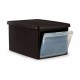 Кутия за Съхранение с Капак Stefanplast Elegance Külg Кафяв Пластмаса 29 x 21 x 39 cm (5 броя)