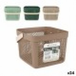 Многофункционална Кошница Confortime Пластмаса 8 L 23,5 x 23,5 x 18,5 cm (24 броя) - Cutii, organizatoare și alte produse de depozitare