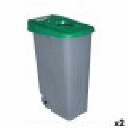 Кош за Боклук с Колела Denox 110 L Зелен 58 x 41 x 89 cm - Denox