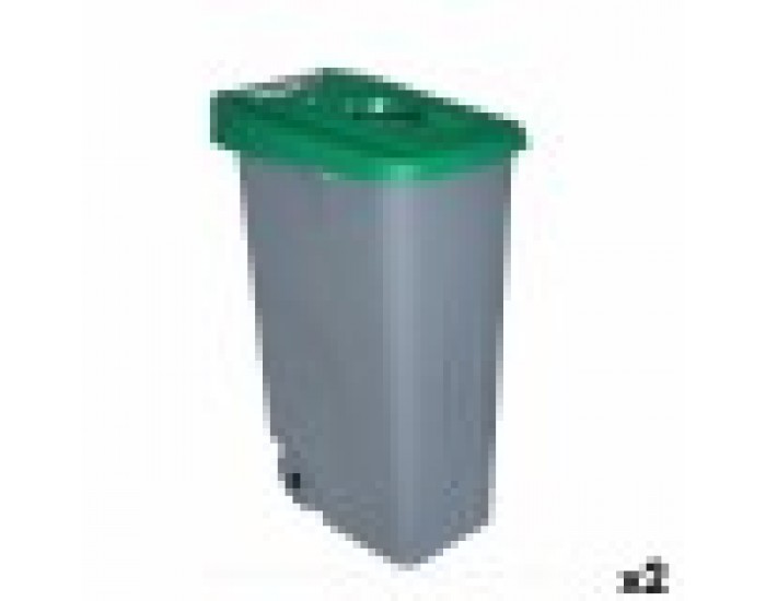Кош за Боклук с Колела Denox 110 L Зелен 58 x 41 x 89 cm
