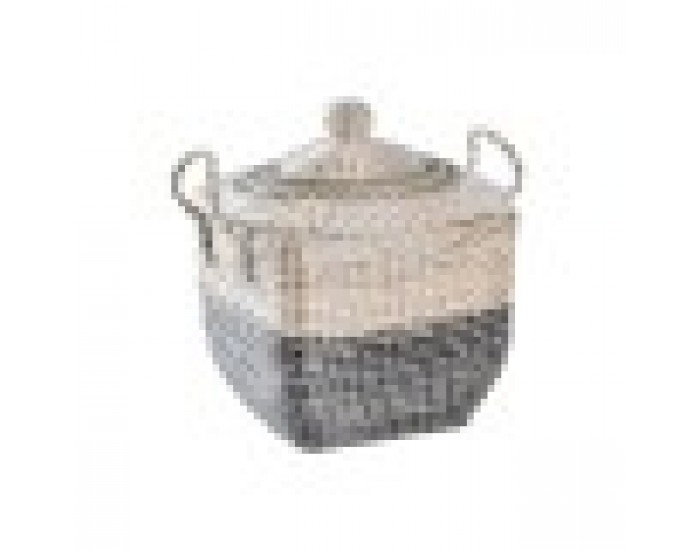 Декоративна Кошница DKD Home Decor Естествен Оранжев Морска трева (68 x 35 x 65 cm)