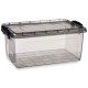 Кутия за Съхранение с Капак Антрацит Пластмаса 13,7 L 27,5 x 18 x 42,5 cm (12 броя)