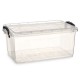 Кутия за Съхранение с Капак Прозрачен Пластмаса 13,7 L 27,5 x 18 x 42,5 cm (12 броя)