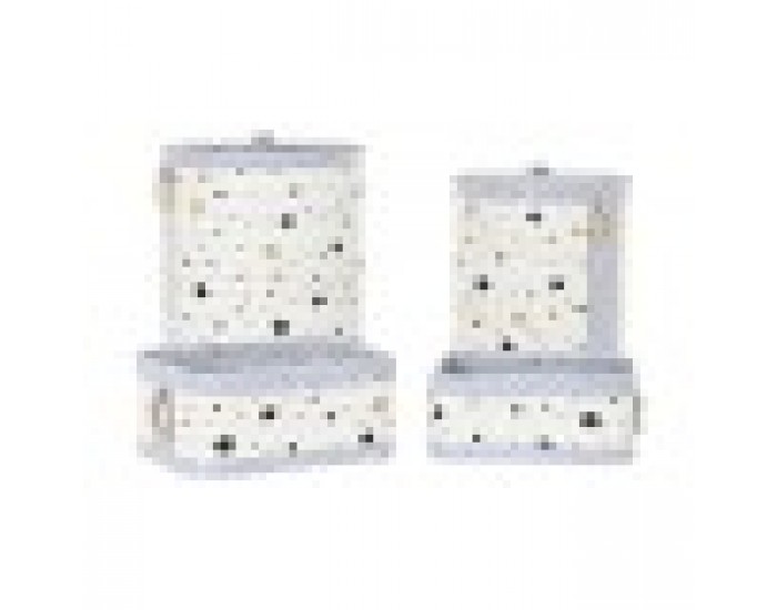 Игра на Кошници DKD Home Decor Звезди Алуминий Бамбук Филц (36 x 36 x 50 cm) (4 pcs)