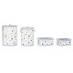 Игра на Кошници DKD Home Decor Звезди Алуминий Бамбук Филц (36 x 36 x 50 cm) (4 pcs)