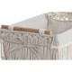 Кош за Мръсни Дрехи Home ESPRIT Бял Естествен Метал Shabby Chic 42 x 32 x 51 cm 5 Части