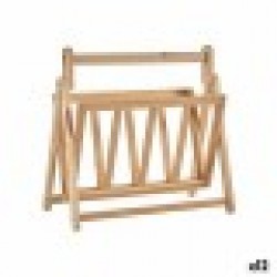 поставка за списания Кафяв Дървен 30 x 37,5 x 36,5 cm (12 броя) - Cutii, organizatoare și alte produse de depozitare