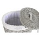 Комплект кошове DKD Home Decor Сив полиестер плетена ракита (51 x 37 x 56 cm)
