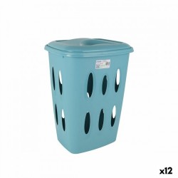 Кош за Мръсни Дрехи Tontarelli Laundry Син 41 x 33,2 x 54,5 cm (12 броя) - Cutii, organizatoare și alte produse de depozitare